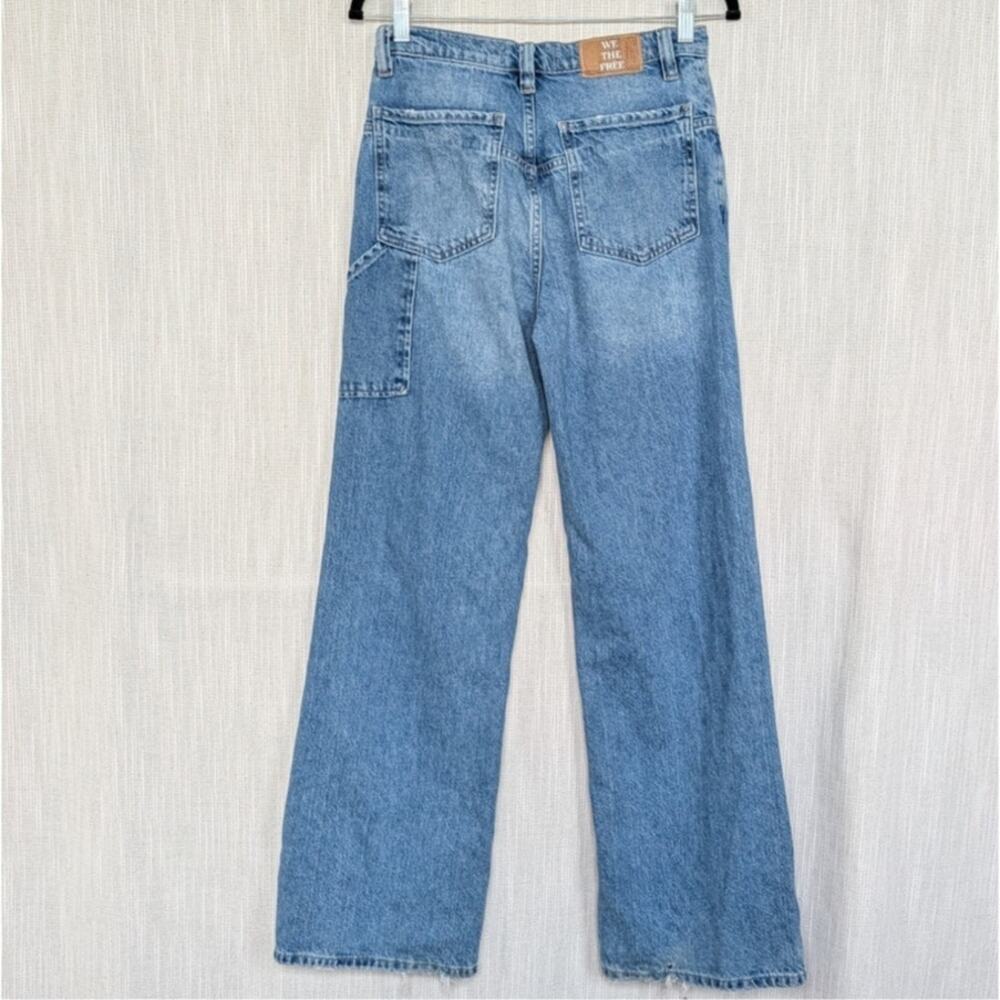 We The Free Light Blue High Rise Wide Leg Jeans - Picture 3 of 14